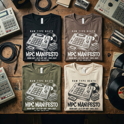 Raw Type Beats — MPC Manifesto Tee — design 2