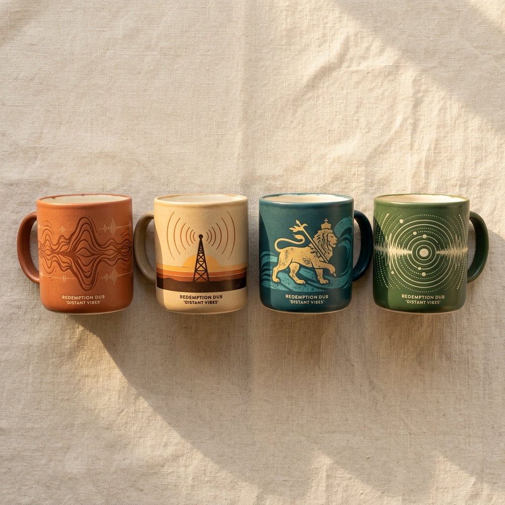 Redemption Dub — Distant Vibes Mug — design 2