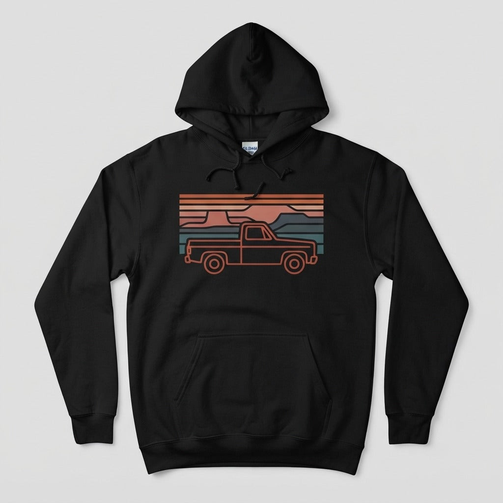 RODEO COUNTY — Trails Less Traveled Hoodie mockup