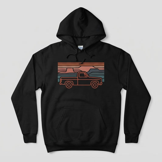 RODEO COUNTY — Trails Less Traveled Hoodie mockup