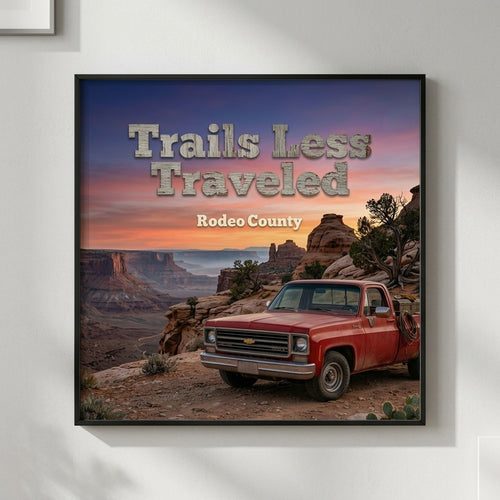 Rodeo County — Trails Less Traveled Poster