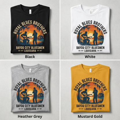 Royal Blues Brothers — Bayou City Bluesmen Tee — design 2