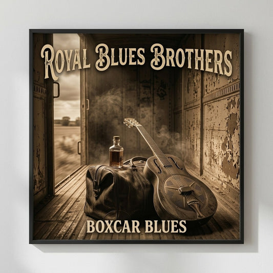 Royal Blues Brothers — Boxcar Blues Poster — design 1