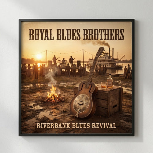 Royal Blues Brothers — Riverbank Blues Revival Poster