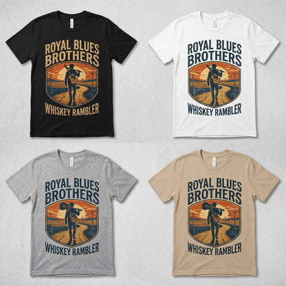 Royal Blues Brothers — Whiskey Rambler Tee — design 1