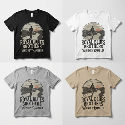 Royal Blues Brothers — Whiskey Rambler Tee — design 2