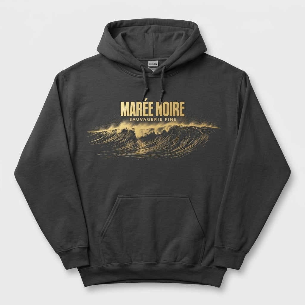 Sauvagerie Fine — Marée noire Hoodie — design 2