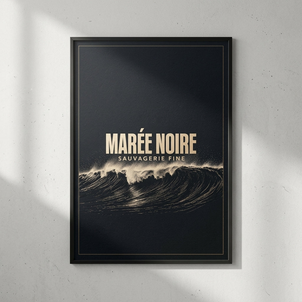 Sauvagerie Fine — Marée noire Poster — design 2