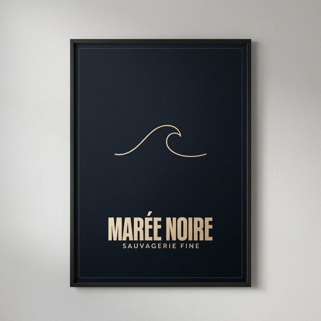 Sauvagerie Fine — Marée noire Poster — design 3