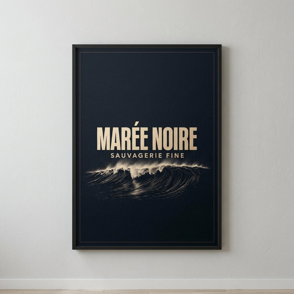 Sauvagerie Fine — Marée noire Poster — design 4