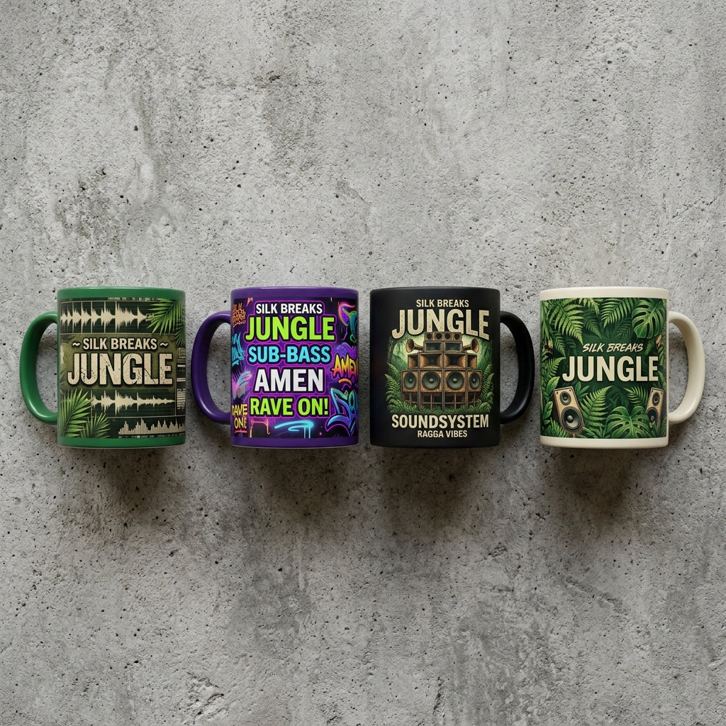 Silk Breaks — Jungle Mug — design 3