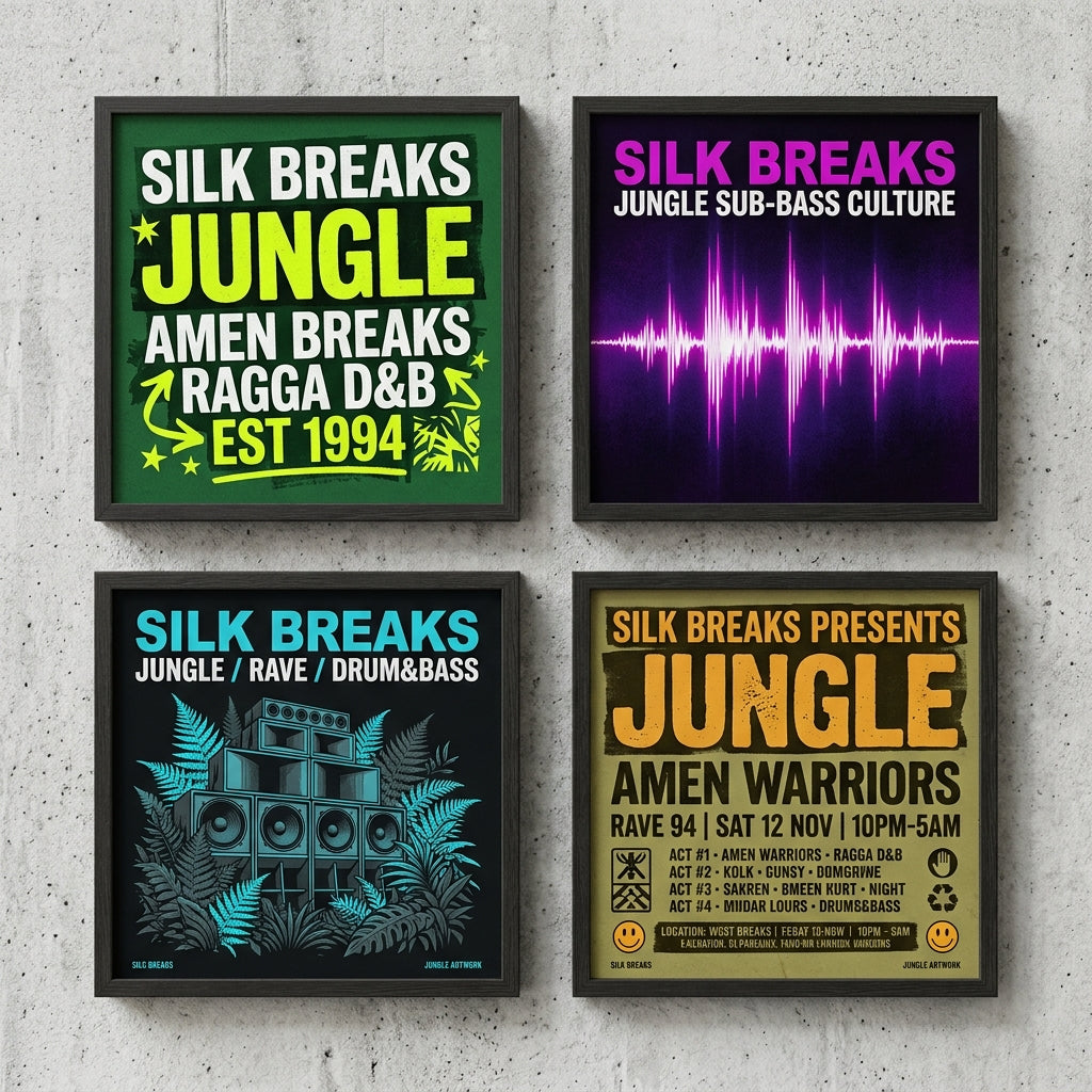 Silk Breaks — Jungle Poster mockup