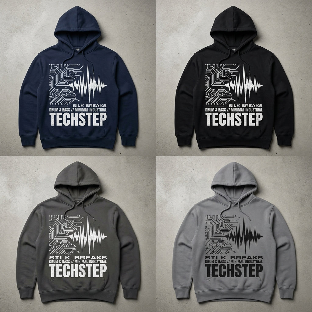 Silk Breaks — Techstep Hoodie — design 1