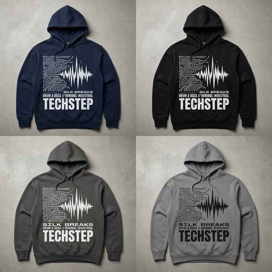 Silk Breaks — Techstep Hoodie — design 1