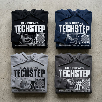 Silk Breaks — Techstep Hoodie — design 2