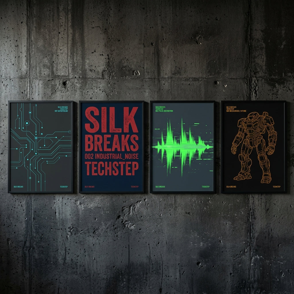 Silk Breaks — Techstep Poster — design 2