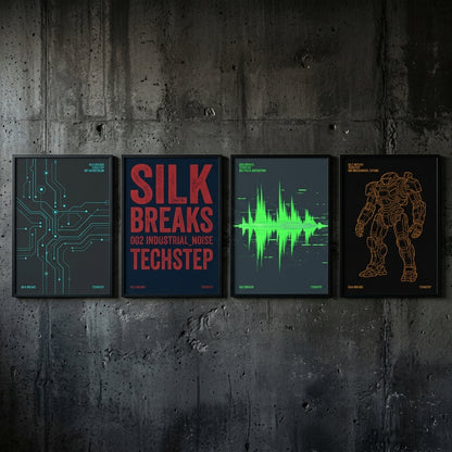 Silk Breaks — Techstep Poster — design 2