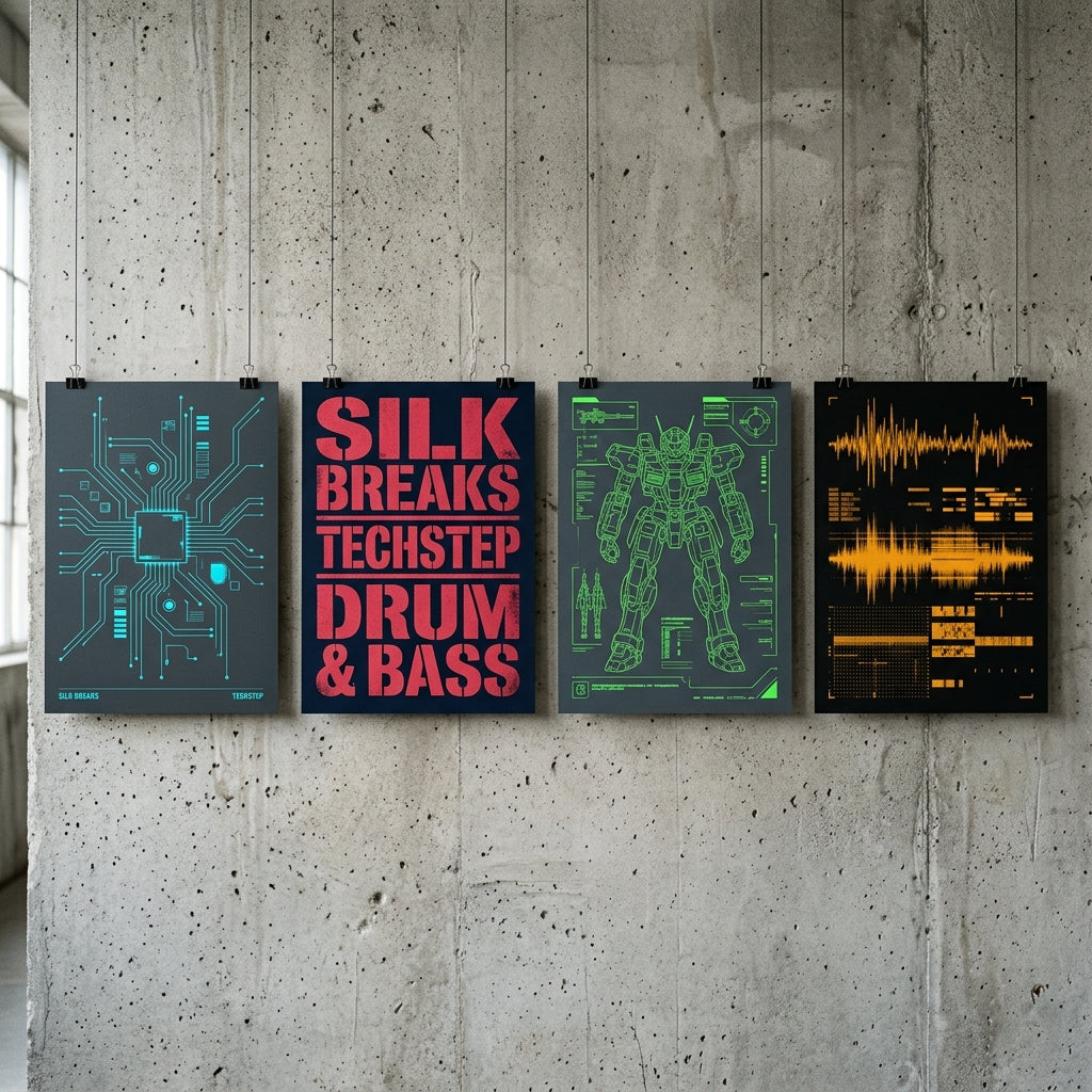 Silk Breaks — Techstep Poster — design 3