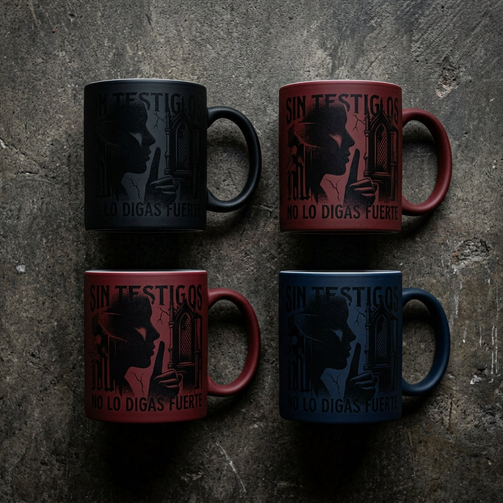 Sin Testigos — No Lo Digas Fuerte Mug — design 2