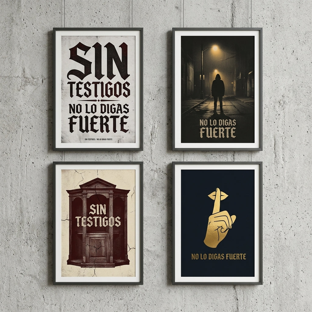 Sin Testigos — No Lo Digas Fuerte Poster — design 3