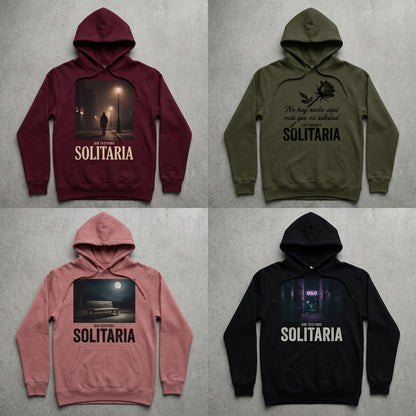 Sin Testigos — Solitaria Hoodie — design 3