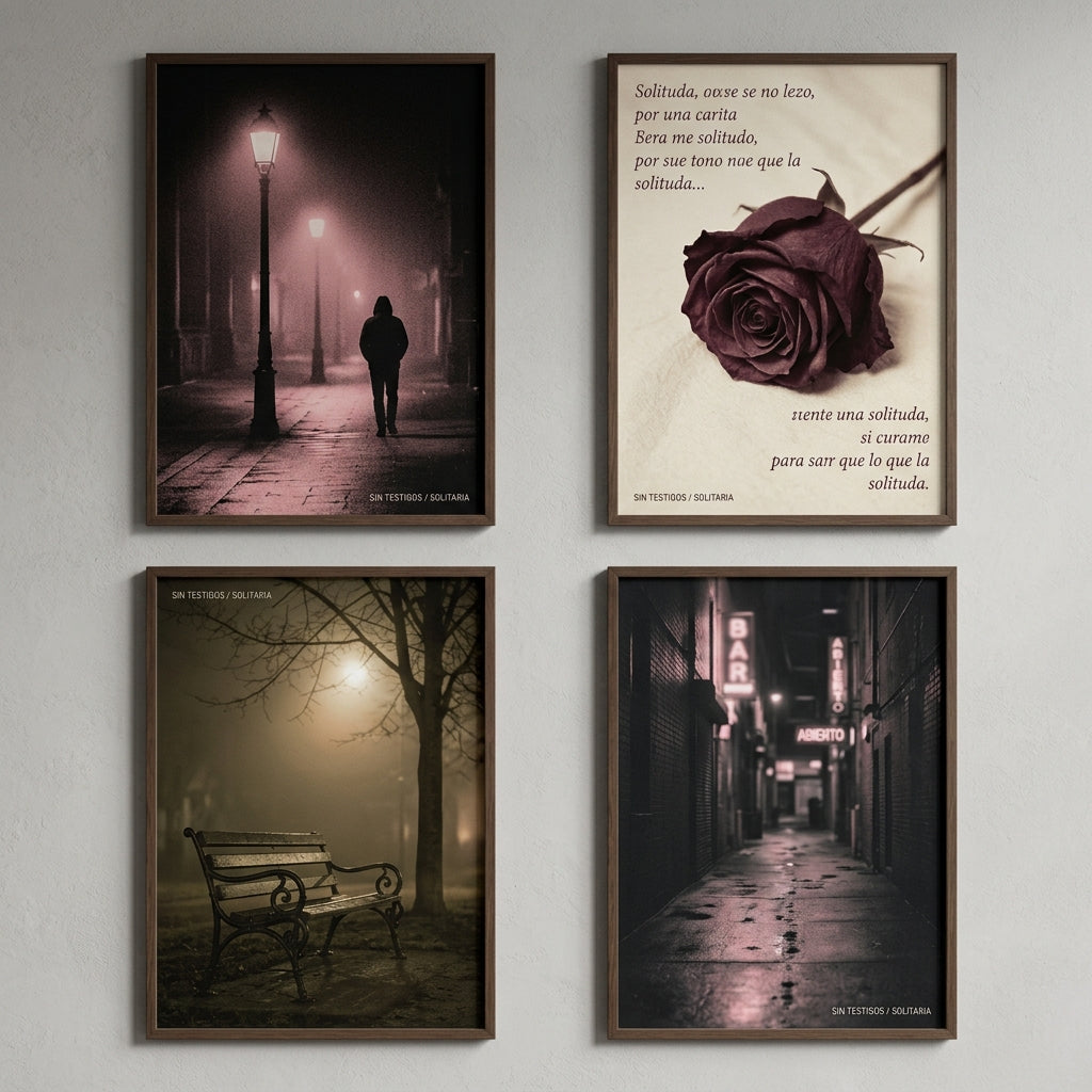 Sin Testigos — Solitaria Poster — design 2