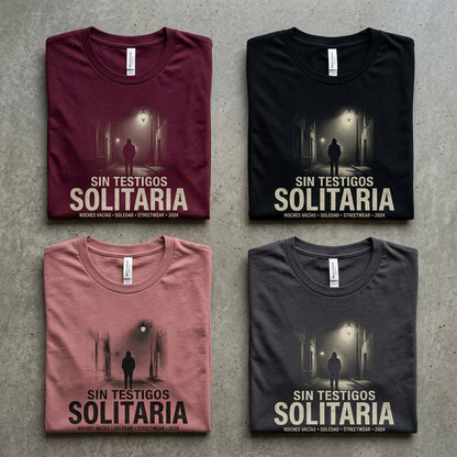 Sin Testigos — Solitaria Tee — design 2