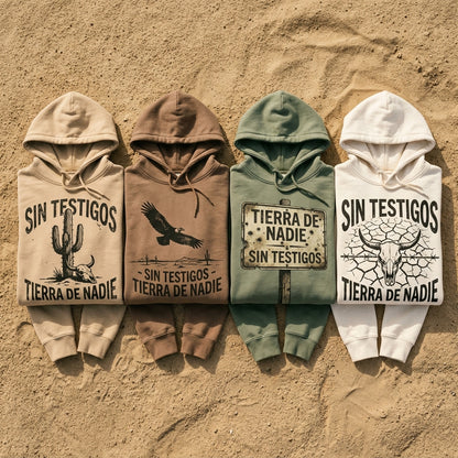 Sin Testigos — Tierra De Nadie Hoodie — design 2