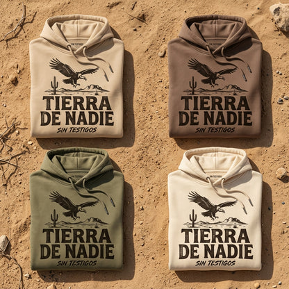 Sin Testigos — Tierra De Nadie Hoodie — design 3