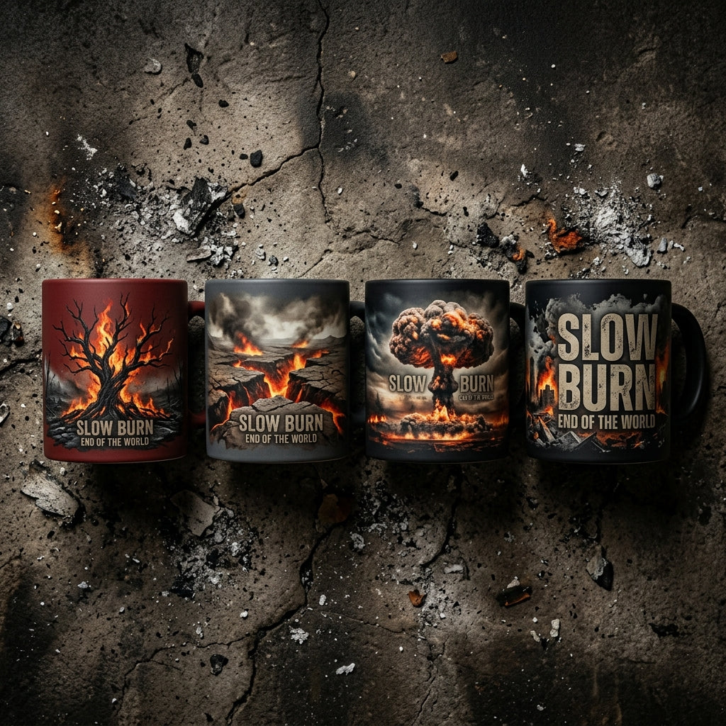 Slow Burn — End Of The World Mug — design 3