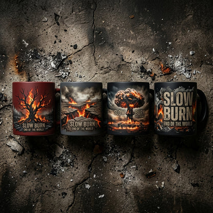 Slow Burn — End Of The World Mug — design 3