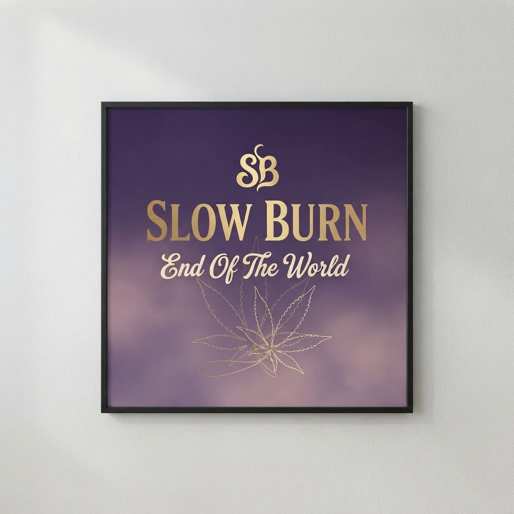Slow Burn — End Of The World Poster mockup
