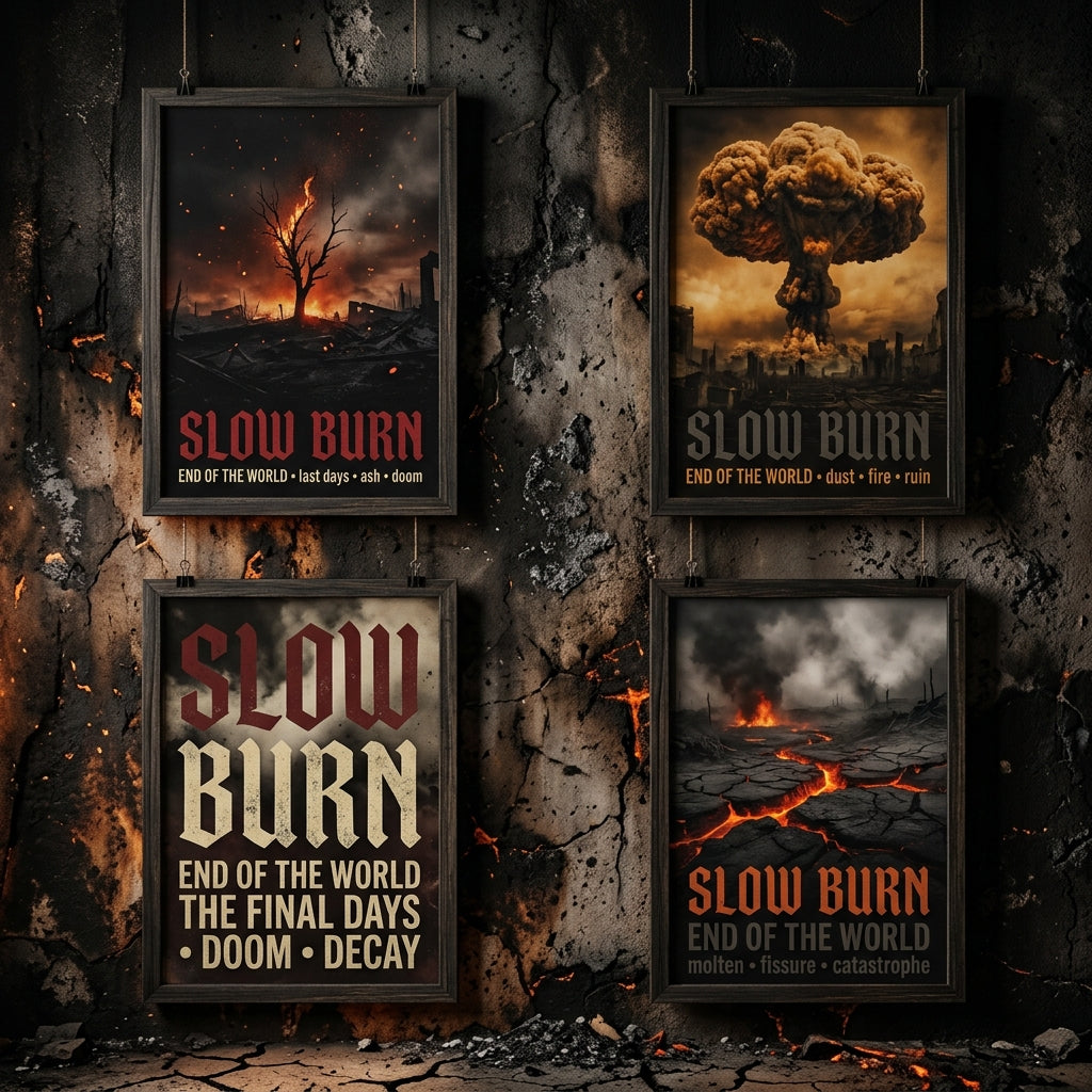 Slow Burn — End Of The World Poster — design 1