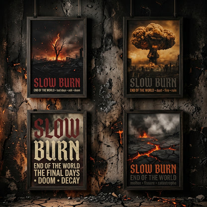 Slow Burn — End Of The World Poster — design 1