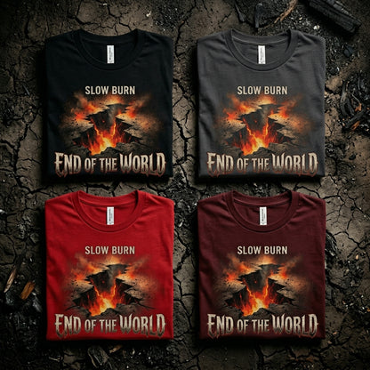 Slow Burn — End Of The World Tee — design 3