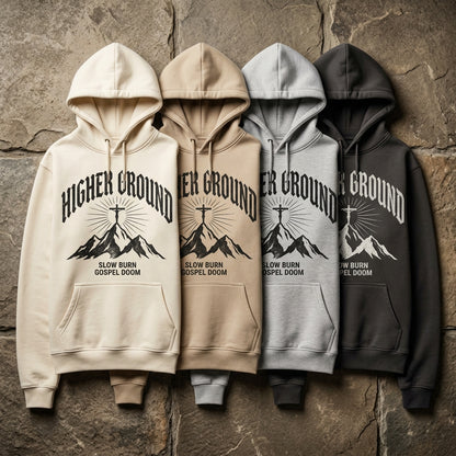 Slow Burn — Higher Ground Hoodie — design 1