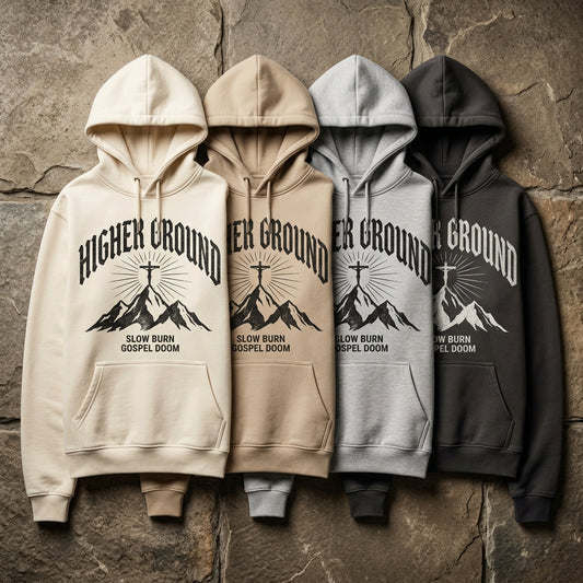 Slow Burn — Higher Ground Hoodie — design 1