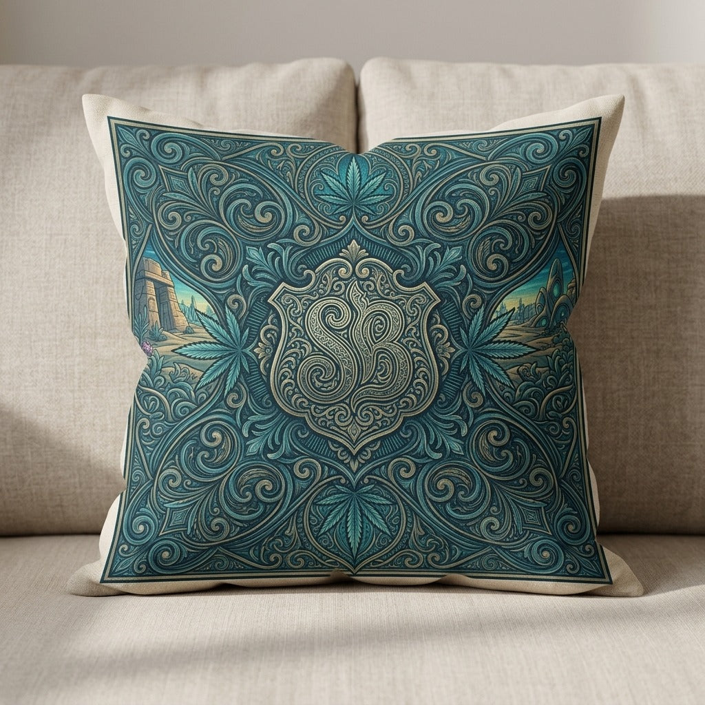 SLOW BURN — Higher Ground Pillow mockup