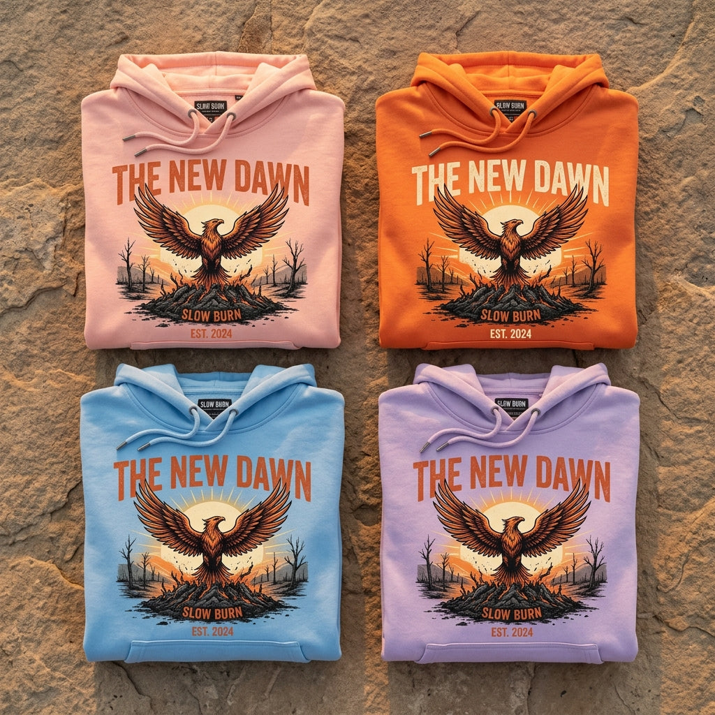 Slow Burn — The New Dawn Hoodie — design 2