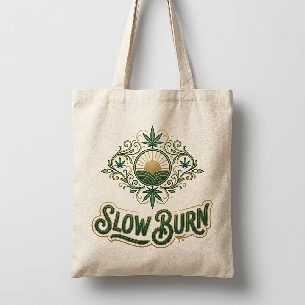 Slow Burn — The New Dawn Tote mockup