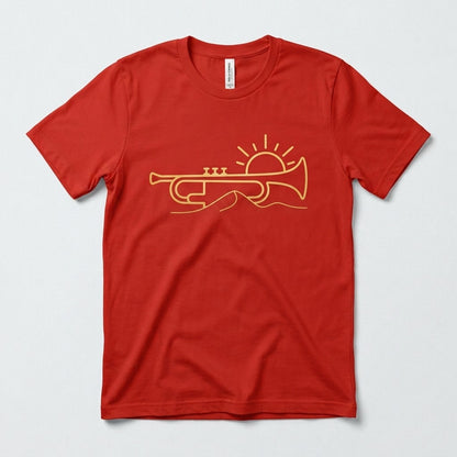 caravan jazz vermillion tee