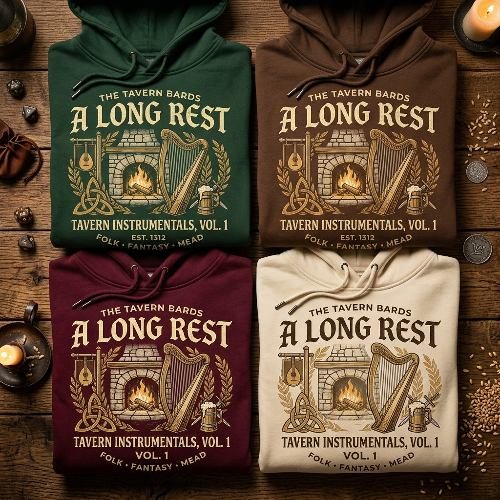The Tavern Bards — A Long Rest: Tavern Instrumentals, Vol. 1 Hoodie — design 2