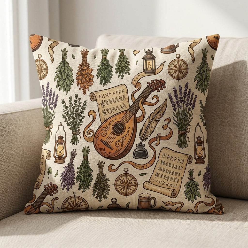 The Tavern Bards — A Long Rest: Tavern Instrumentals, Vol. 1 Pillow mockup