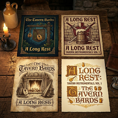 The Tavern Bards — A Long Rest: Tavern Instrumentals, Vol. 1 Poster — design 2