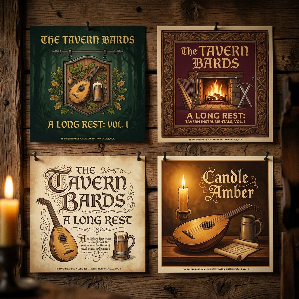 The Tavern Bards — A Long Rest: Tavern Instrumentals, Vol. 1 Poster — design 3