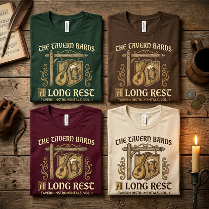 The Tavern Bards — A Long Rest: Tavern Instrumentals, Vol. 1 Tee — design 2