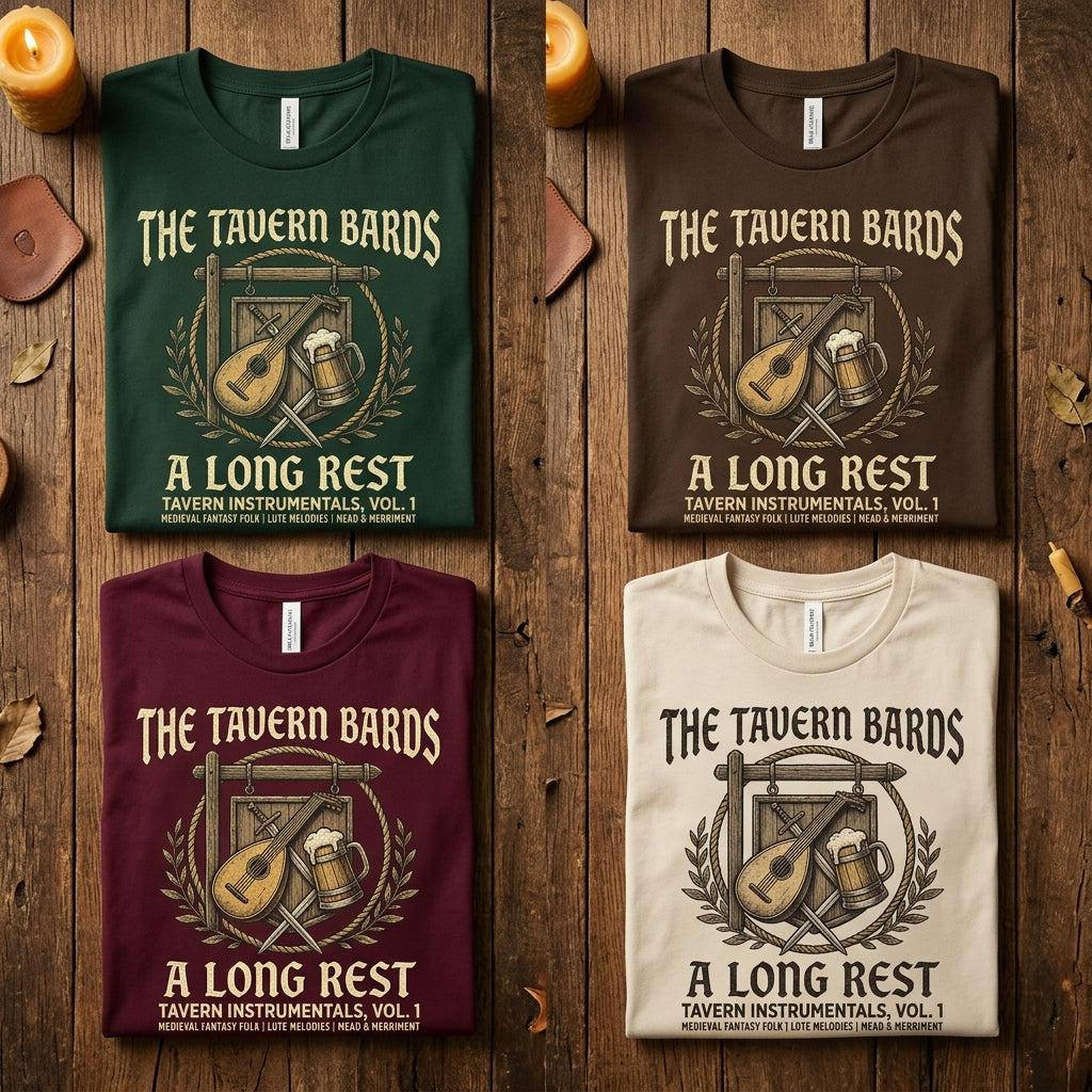 The Tavern Bards — A Long Rest: Tavern Instrumentals, Vol. 1 Tee — design 3