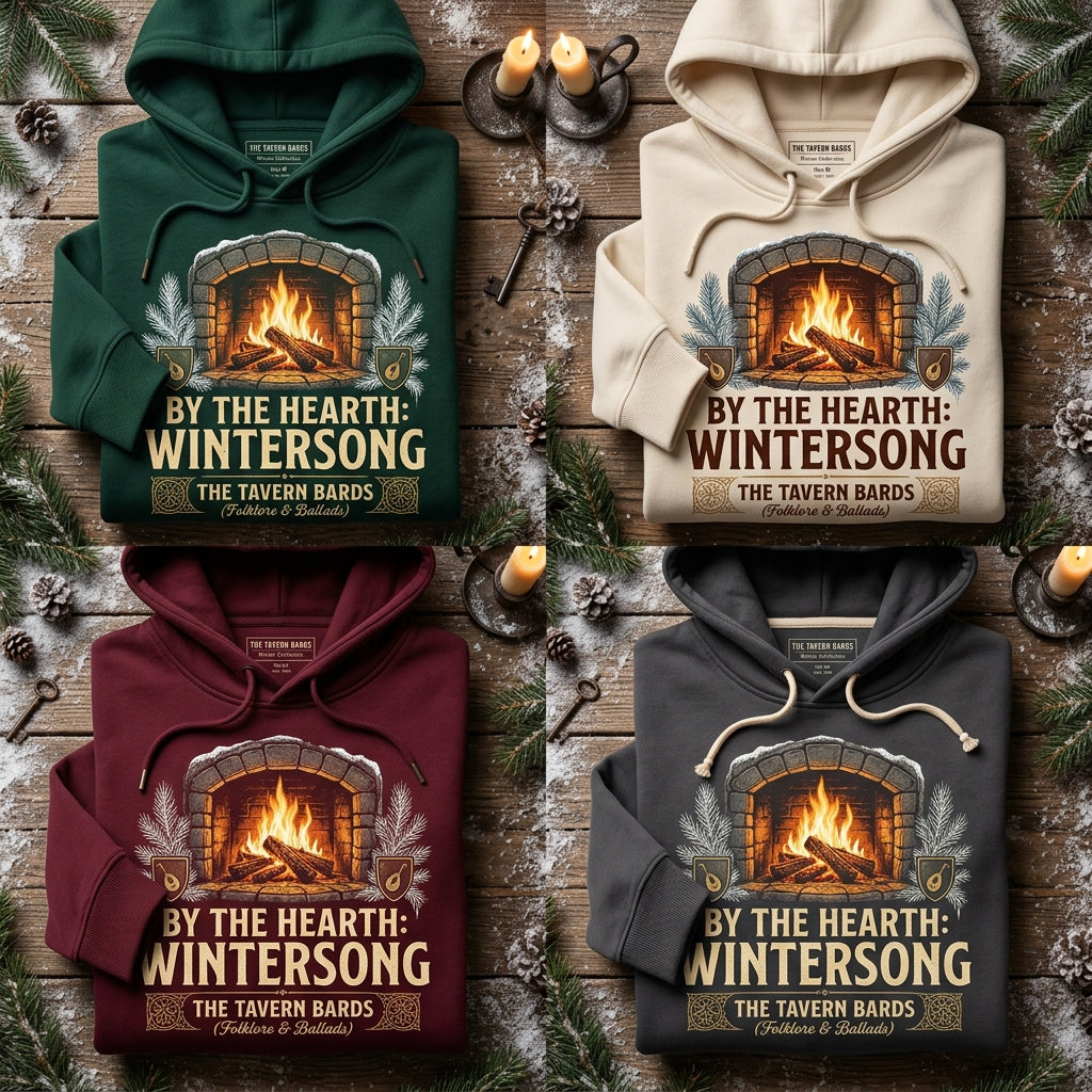 The Tavern Bards — By the Hearth: Wintersong Hoodie mockup