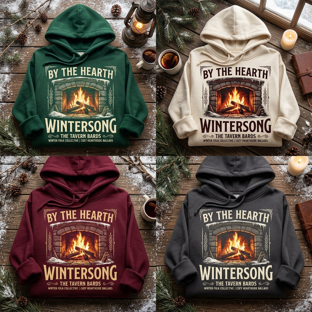 The Tavern Bards — By the Hearth: Wintersong Hoodie — design 2