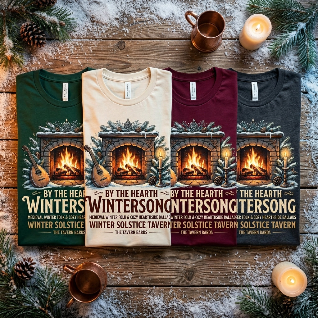 The Tavern Bards — By the Hearth: Wintersong Tee — design 1